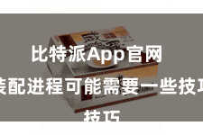 比特派App官网  装配进程可能需要一些技巧